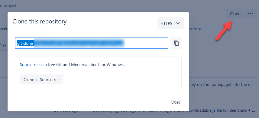 Bitbucket adres ophalen