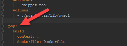 Docker PHP package naam